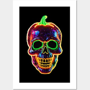 Spicy skull pepper death Posters and Art